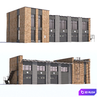 Building SRT with shop 3D Model Vray
