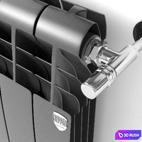 Heating radiator BiLiner Noir Sable by Royal Thermo 3D Model Vray