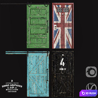 Doors pack by Doors Brothers 3D Model Vray, Corona