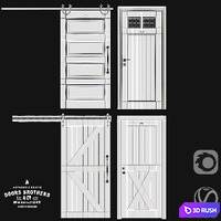 Doors pack by Doors Brothers 3D Model Vray, Corona