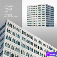 Modern facade_Vol: 1 3D Model
