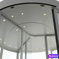Revolver door Dorma KTC-3 3D Model Vray