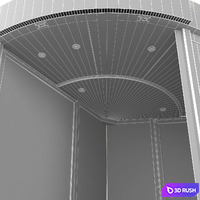 Revolver door Dorma KTC-3 3D Model Vray