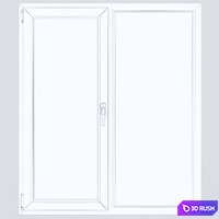 Set of plastic windows 01 3D Model Vray