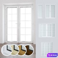 Set of plastic windows and doors 15 3D Model Vray