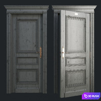 French door 2 3D Model Corona