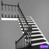 Two-staircase, 1 version 3D Model Vray