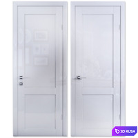 Door Mezzo Porte Elegant 58.68 WHITE Oolong 3D Model Vray