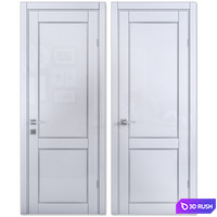 Door Mezzo Porte Elegant 58.68 WHITE Oolong 3D Model Vray
