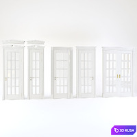 Doors of FALEGNAMERIA CLASSICA collection from Legnoform factory 3D Model Corona