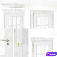 Doors of FALEGNAMERIA CLASSICA collection from Legnoform factory 3D Model Corona