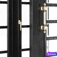 Set of arched doors and windows 3D Model Corona