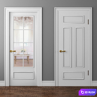Doors Volhovets Paris 8133 and 8112 3D Model Vray