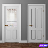 Doors Volhovets Paris 8131 and 8132 3D Model Vray