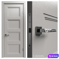 Internal door Academy Medea 5 doors # 3 3D Model