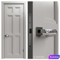 Internal door Academy Medea 5 doors # 1 3D Model Vray