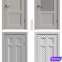 Internal door Academy Medea 5 doors # 1 3D Model Vray