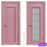 Internal door Academy Navarra 4 doors # 1 3D Model Vray