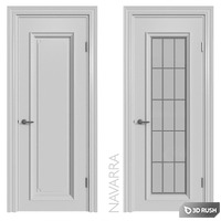 Internal door Academy Navarra 4 doors # 1 3D Model Vray