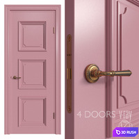 Internal door Academy Navarra 4 doors # 2 3D Model Vray