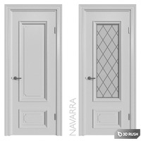 Internal door Academy Navarra 4 doors # 2 3D Model Vray