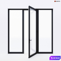 Balcony door Alumil 3D Model Corona