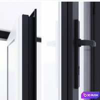 Balcony door Alumil 3D Model Corona