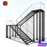 Staircase Loft 3D Model Corona