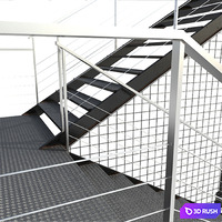 Staircase Loft 3D Model Corona