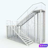 Staircase Loft 3D Model Corona