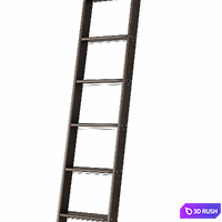 Ladder for home library 3D Model Vray, Corona
