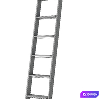Ladder for home library 3D Model Vray, Corona