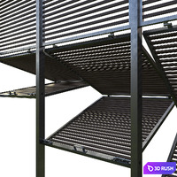 Shutters 7 3D Model Vray, Corona