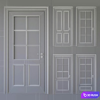 Volhovec_Doors_collection_Paris_set 1 3D Model Vray, Corona
