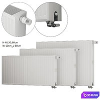 Steel panel radiators Kermi therm-x2 Profil L-80 3D Model Vray, Corona
