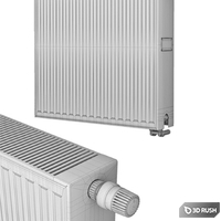 Steel panel radiators Kermi therm-x2 Profil L-80 3D Model Vray, Corona