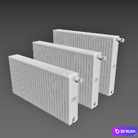 Steel panel radiators Kermi therm-x2 Profil L-80 3D Model Vray, Corona