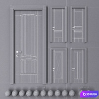 Volhovec Galant set 1 3D Model Vray, Corona