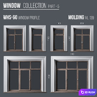 Window Collection Part 5 3D Model Vray