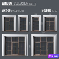 Window Collection Part 6 3D Model Vray