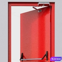 DoorHan Fire Doors 3D Model Corona