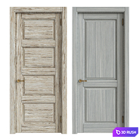Classic interior doors 3D Model Vray, Corona