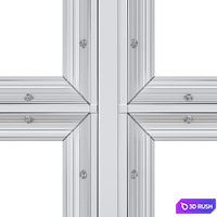 Loft windows 3D Model Corona