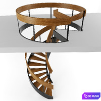 Stairs s 3D Model Vray
