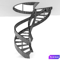 Stairs s 3D Model Vray