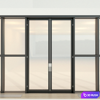 Panoramic glazing. Stained glass window 22 3D Model Vray, Corona