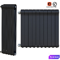 RadiatorBlack 3D Model Vray, Corona