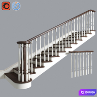 Stairs_03 3D Model Vray, Corona