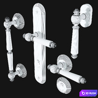 Door handles Fimet Michelle 106 3D Model Vray, Corona