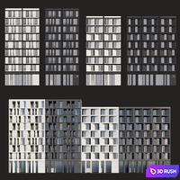Architectural facades 3D Model Corona